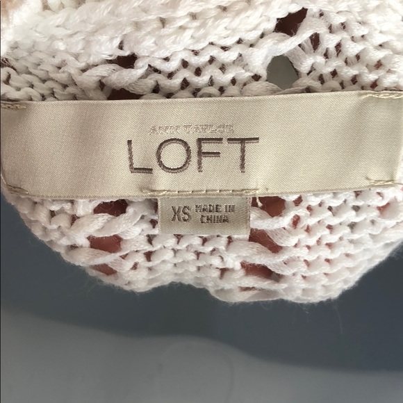 Ann Taylor LOFT White Knit Pullover Vest - Picture 5 of 5